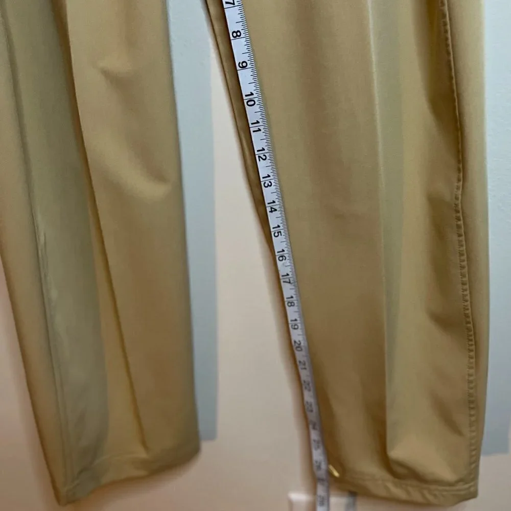 Free People Zoey Tapered Trousers Size 8 in Mustard Seed Color